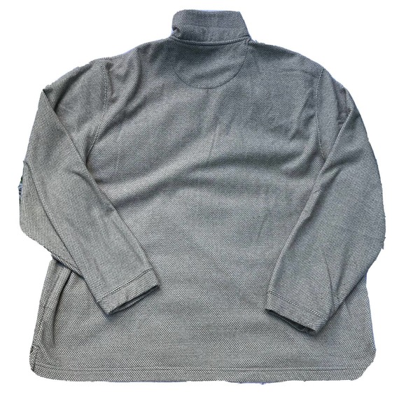 Haggar Cool 18 Pro Mens Jacket Coat Tan Heathered 1/2 Zip Pullover Mock Neck XXL - Picture 6 of 6